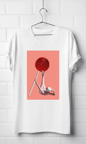 Lollipop Vogue - White Organic T-shirt