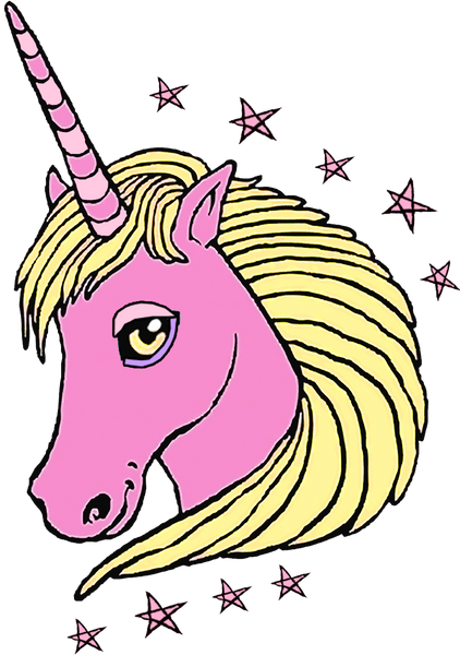 Unicorn drawing pink