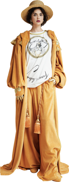 1860s Hood Robe in Gold