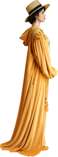 1860s Hood Robe in Gold