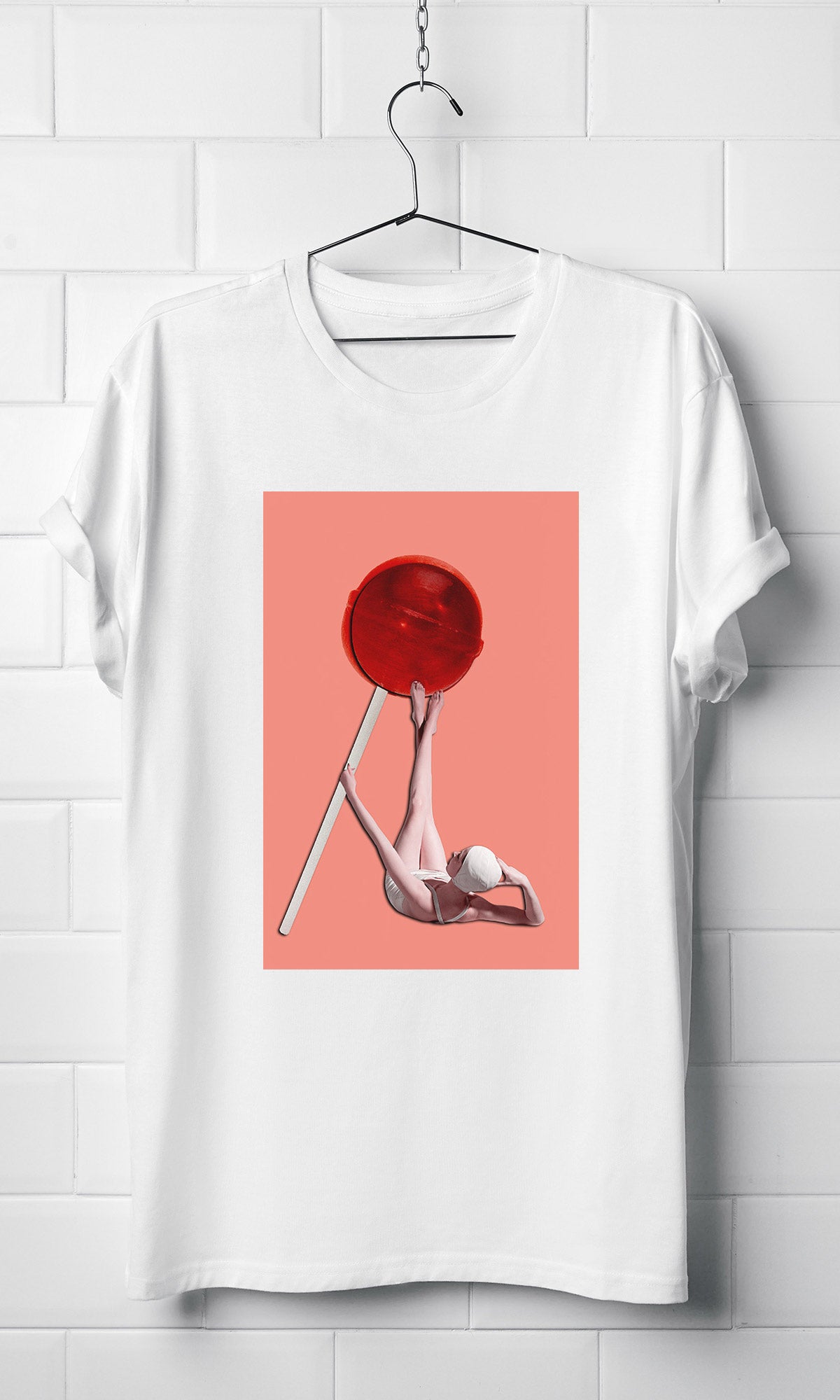 Lollipop Vogue - White Organic T-shirt