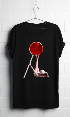 Lollipop Vogue - Black Organic T-shirt