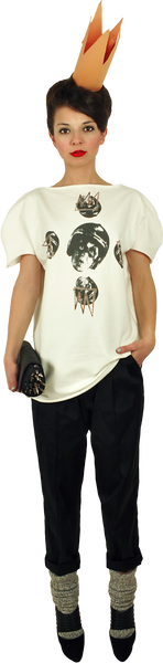 Princely T-Shirt "Crazy Maze" in Milk