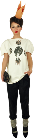 Princely T-Shirt "Crazy Maze" in Milk