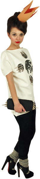 Princely T-Shirt "Crazy Maze" in Milk
