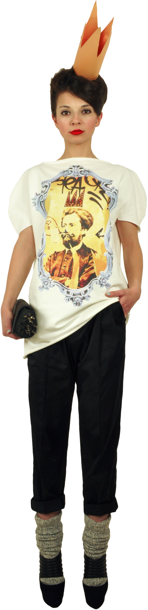 Princely T-Shirt "Le Roi Rasta" in Milk