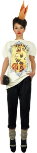Princely T-Shirt "Le Roi Rasta" in Milk