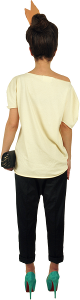 Princely T-Shirt "The Gold Digger" in Vanilla