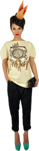 Princely T-Shirt "The Gold Digger" in Vanilla