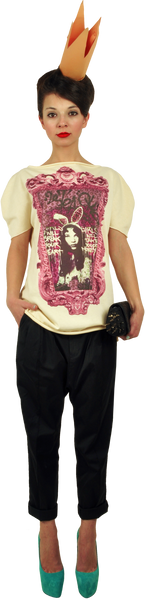 Princely T-Shirt "Princess Alice" in Vanilla