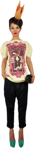 Princely T-Shirt "Princess Alice" in Vanilla