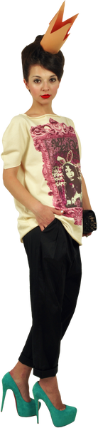 Princely T-Shirt "Princess Alice" in Vanilla