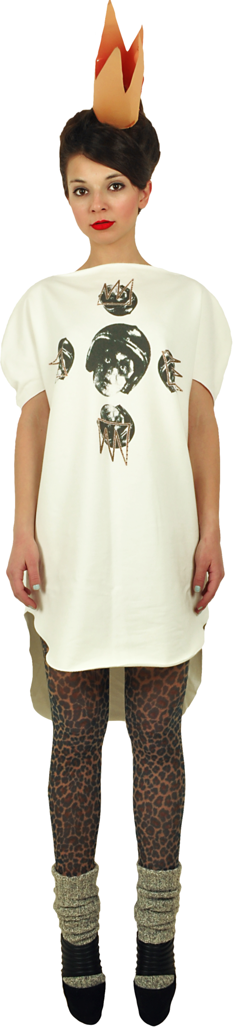 Long Princely T-Shirt "Crazy Maze" in Milk