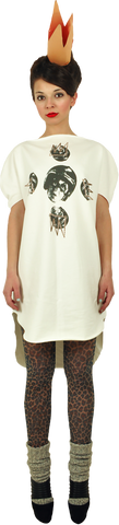 Long Princely T-Shirt "Crazy Maze" in Milk