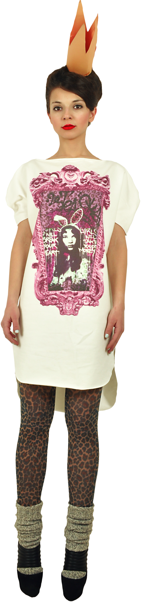 Long Princely T-Shirt "Princess Alice" in Milk