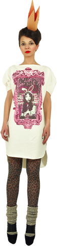 Long Princely T-Shirt "Princess Alice" in Milk