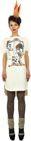Long Princely T-Shirt "The Little Prince" in Milk