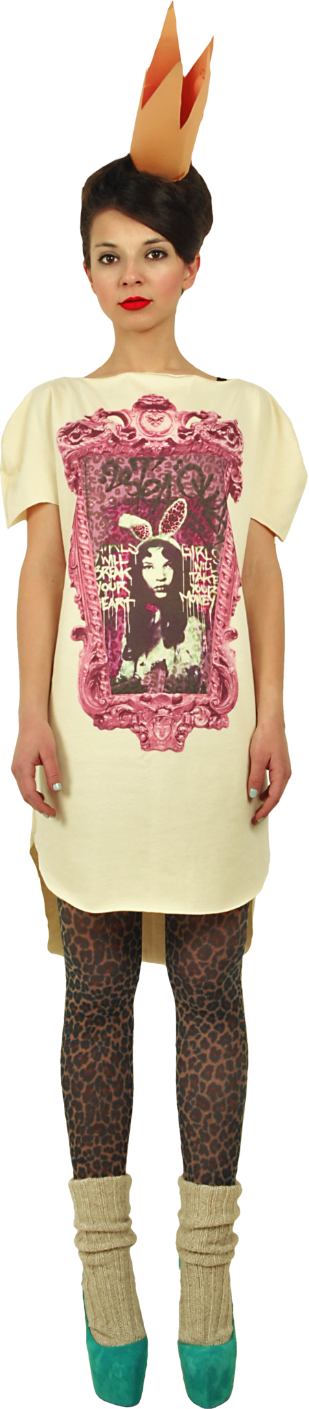 Long Princely T-Shirt "Princess Alice" in Vanilla