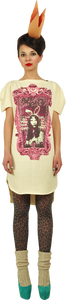Long Princely T-Shirt "Princess Alice" in Vanilla
