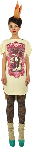 Long Princely T-Shirt "Princess Alice" in Vanilla