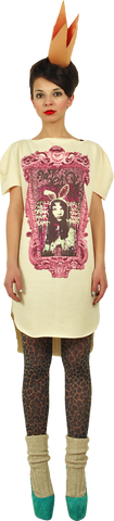Long Princely T-Shirt "Princess Alice" in Vanilla