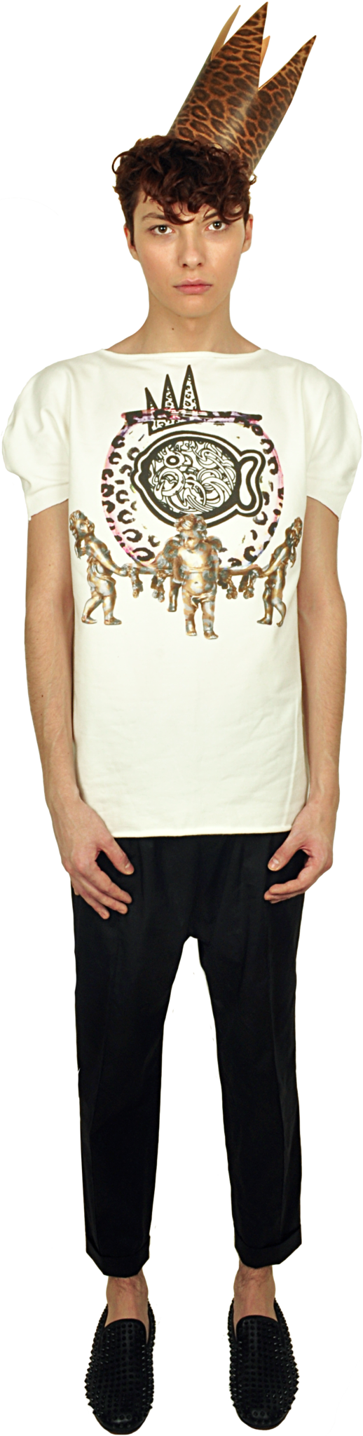 Princely T-Shirt "The Gold Digger" in Milk