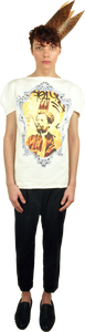 Princely T-Shirt "Le Roi Rasta" in Milk