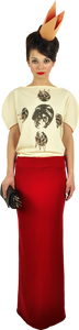 Flawless Mermaid's Skirt in Lipstick