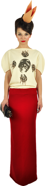 Flawless Mermaid's Skirt in Lipstick