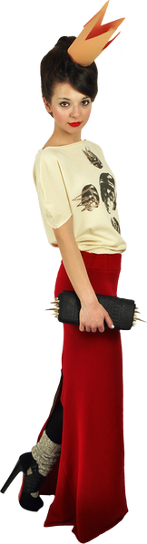 Flawless Mermaid's Skirt in Lipstick