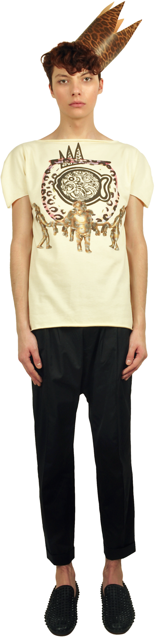 Princely T-Shirt "The Gold Digger" in Vanilla