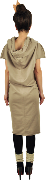 Princely Midi Hoodie "Princess Alice" in Peanut Butter