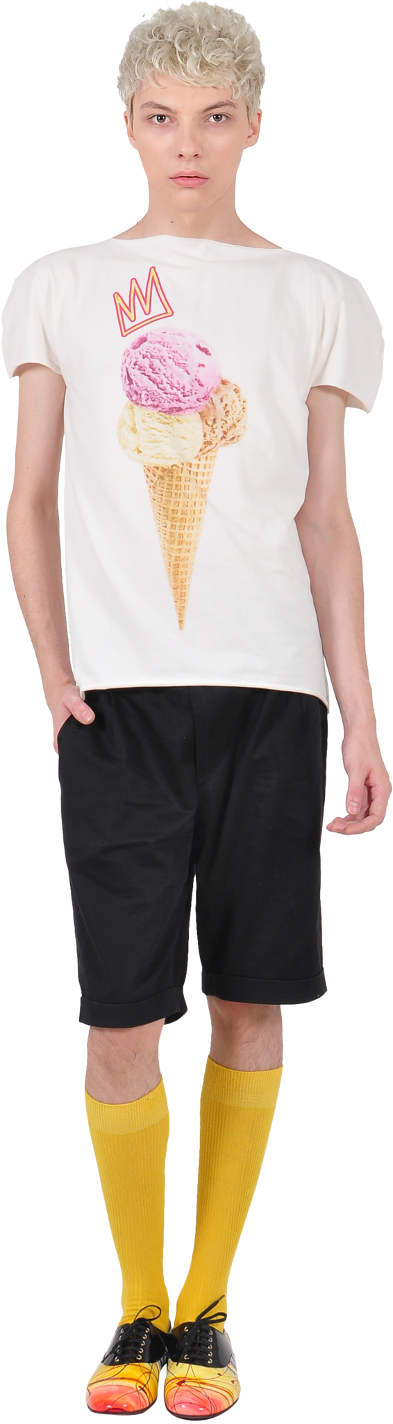 Princely "Royal IceCream" T-shirt in Whip Cream