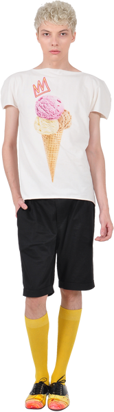 Princely "Royal IceCream" T-shirt in Whip Cream