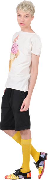 Princely "Royal IceCream" T-shirt in Whip Cream