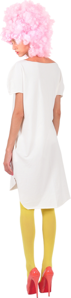 Princely "Royal IceCream" long T-shirt in Whip Cream